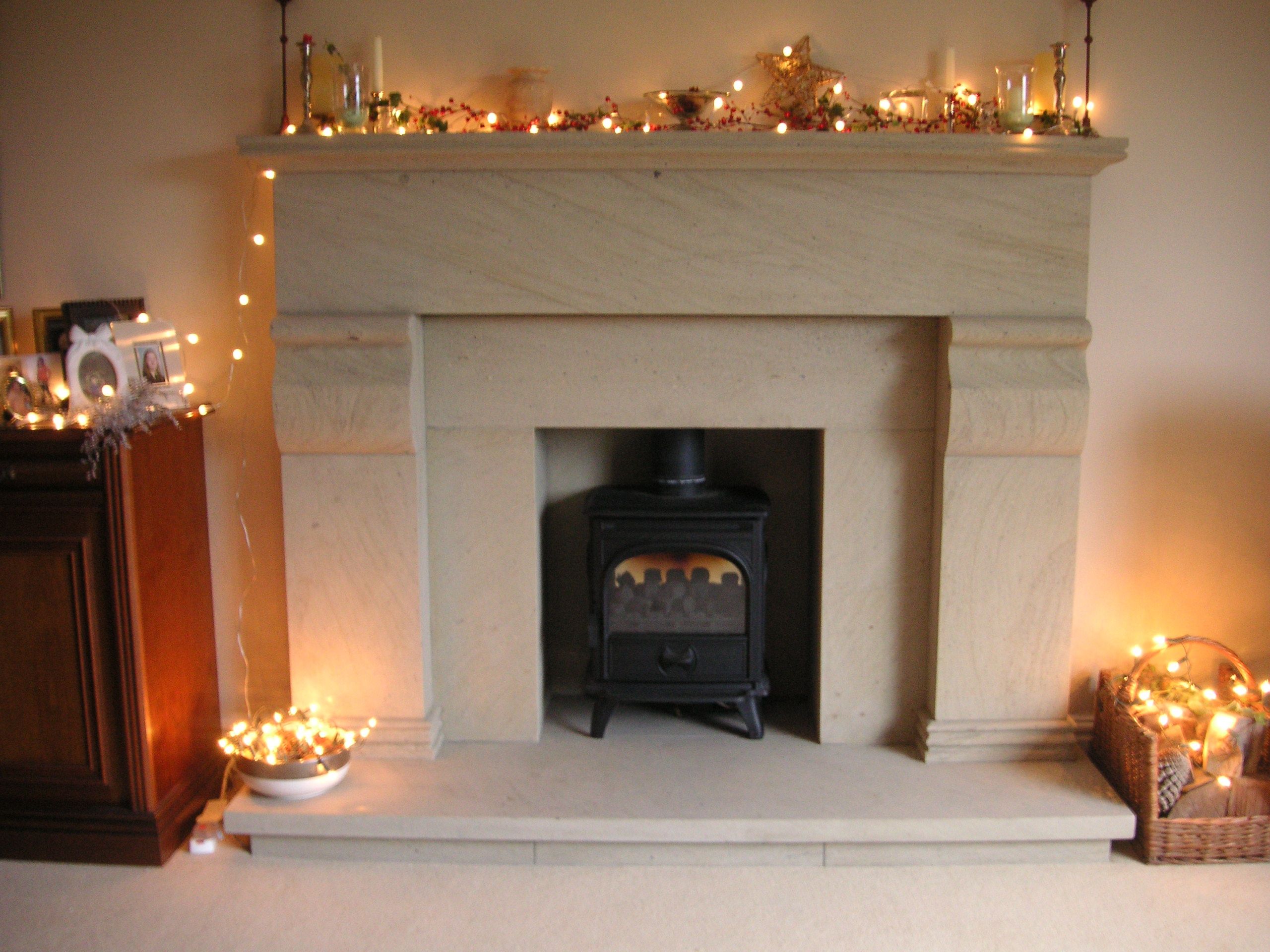 Sandstone fireplace Lancaster